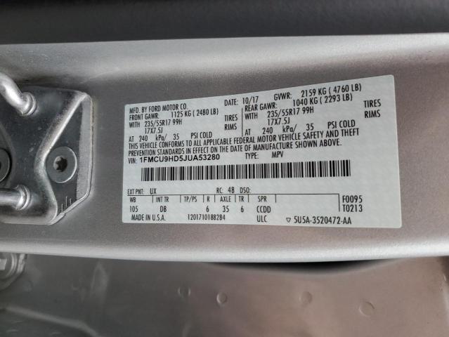 VIN 1FMCU9HD5JUA53280 2018 FORD ESCAPE no.13