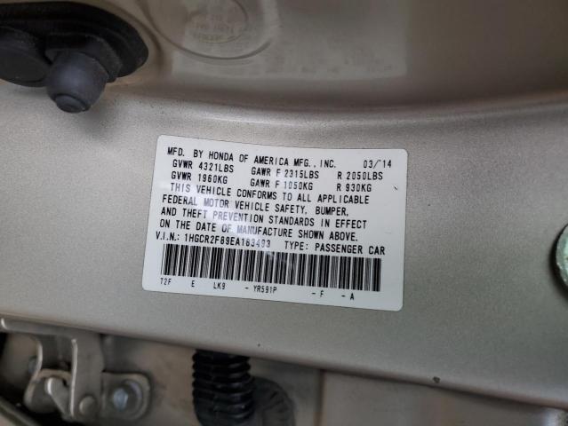 VIN 1HGCR2F89EA183493 2014 Honda Accord, Exl no.12