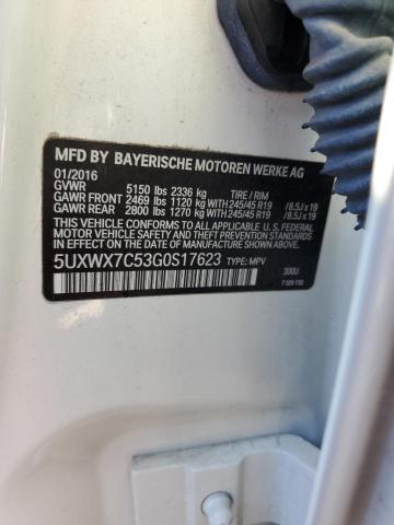 2016 BMW X3 XDRIVE3 - 5UXWX7C53G0S17623
