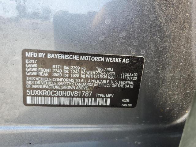 VIN 5UXKR0C30H0V81787 2017 BMW X5, Xdrive35I no.13