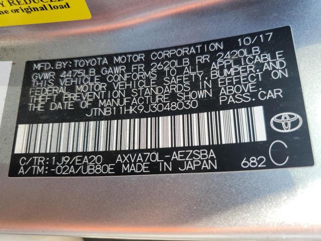 2018 TOYOTA CAMRY L - JTNB11HK9J3048030