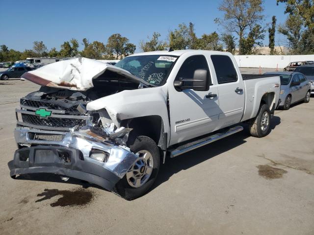 CHEVROLET SILVERADO 2013 white crew pic diesel 1GC1KXC84DF173130 photo #1