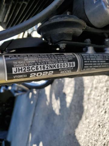 2022 HONDA VT1300 CXA JH2SC6162NK600396