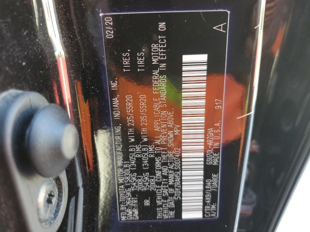 2020 TOYOTA HIGHLANDER - 5TDYZRAH5LS007402