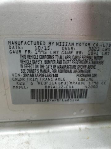 2015 NISSAN SENTRA S - 3N1AB7AP0FL685148