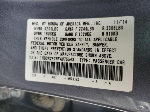 2015 HONDA ACCORD LX - 1HGCR2F39FA075543