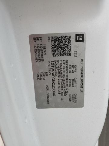 2019 GMC SAVANA G25 1GTW7AFG5K1256647