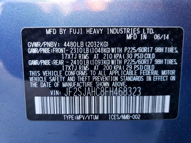 2015 SUBARU FORESTER 2 - JF2SJAHC8FH468323