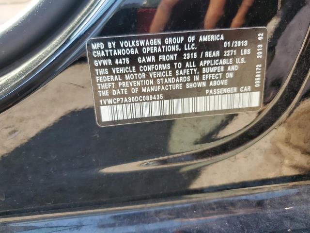 VIN 1VWCP7A30DC089435 2013 Volkswagen Passat, Sel no.12