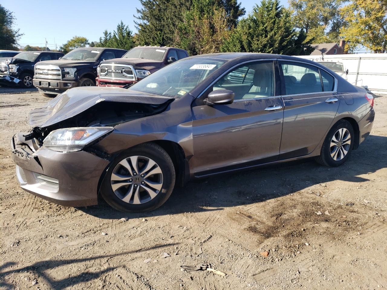 Lot #2945575109 2015 HONDA ACCORD LX