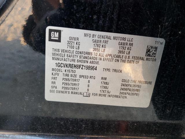 2015 CHEVROLET SILVERADO - 1GCVKREH8FZ198964