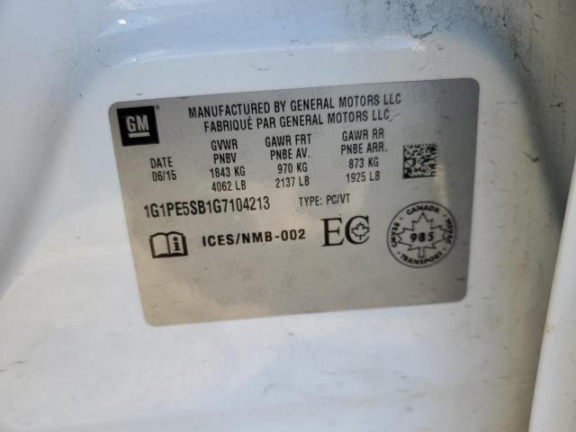 2016 CHEVROLET CRUZE LIMI - 1G1PE5SB1G7104213