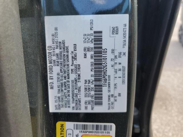 VIN 1FA6P0HD2G5101105 2016 Ford Fusion, SE no.13