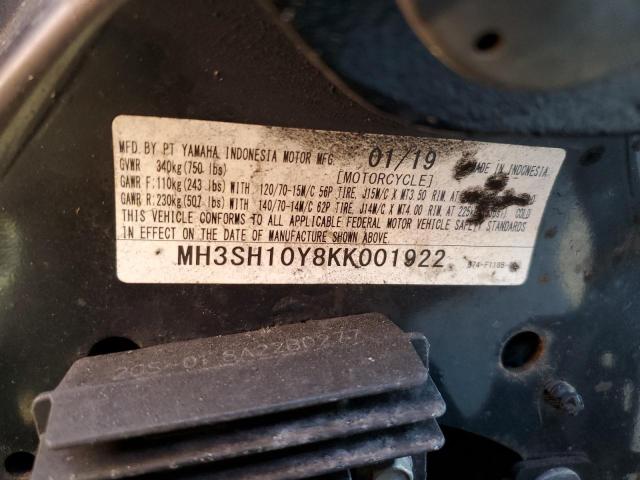 2019 YAMAHA CZD300 A MH3SH10Y8KK001922