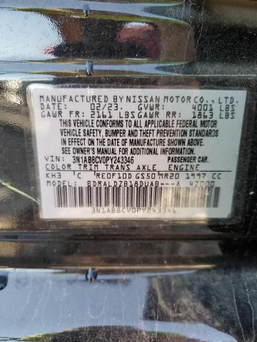 2023 NISSAN SENTRA SV 3N1AB8CV0PY243346