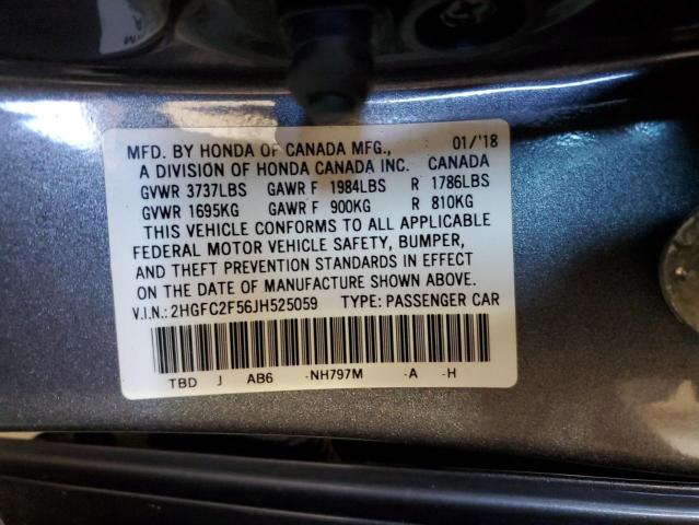 2018 HONDA CIVIC LX - 2HGFC2F56JH525059