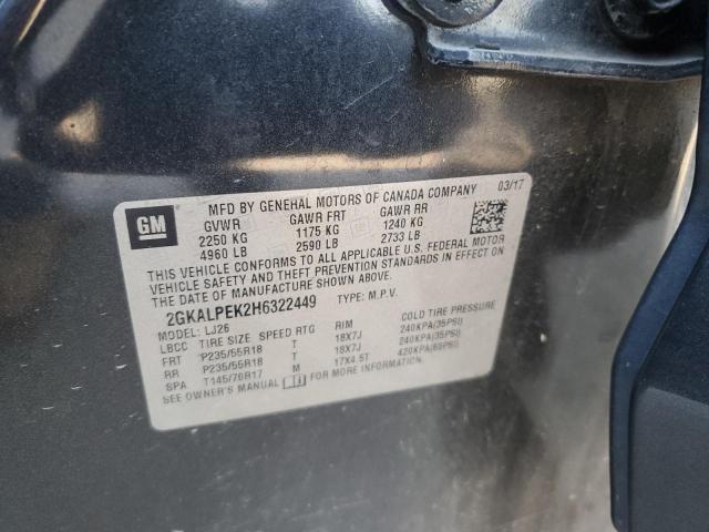 2017 GMC TERRAIN SL - 2GKALPEK2H6322449