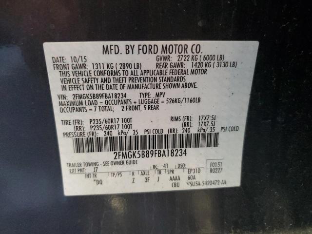 2015 FORD FLEX SE - 2FMGK5B89FBA18234