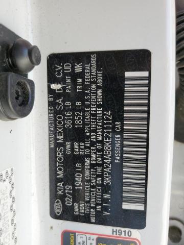 2019 KIA RIO S - 3KPA24AB8KE211124