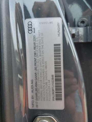 2018 AUDI A3 PREMIUM - WAUJ8GFF7J1022846