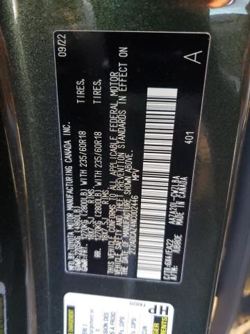 2022 LEXUS NX 250 2T2ADCAZ4NC002446
