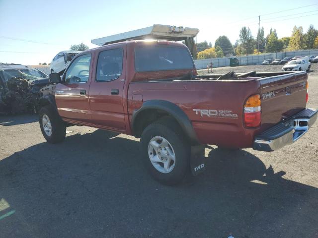 TOYOTA TACOMA DOU 2001 red crew pic gas 5TEHN72N61Z767052 photo #3