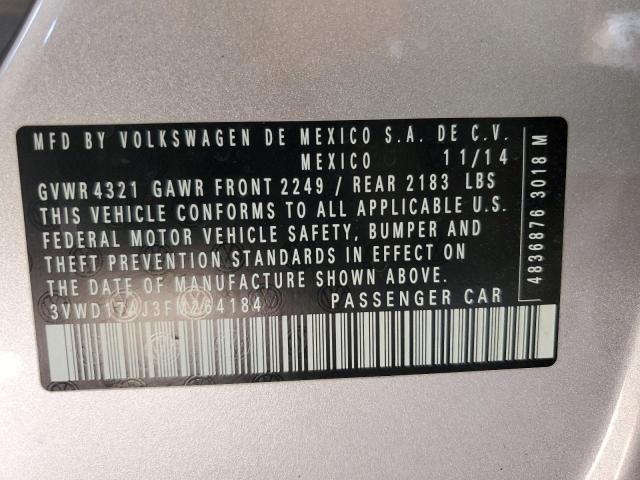 2015 VOLKSWAGEN JETTA SE - 3VWD17AJ3FM264184