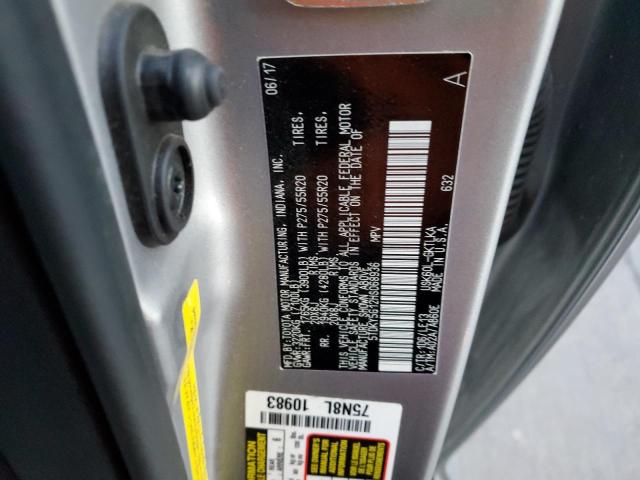 2017 TOYOTA SEQUOIA LI 5TDKY5G12HS068936