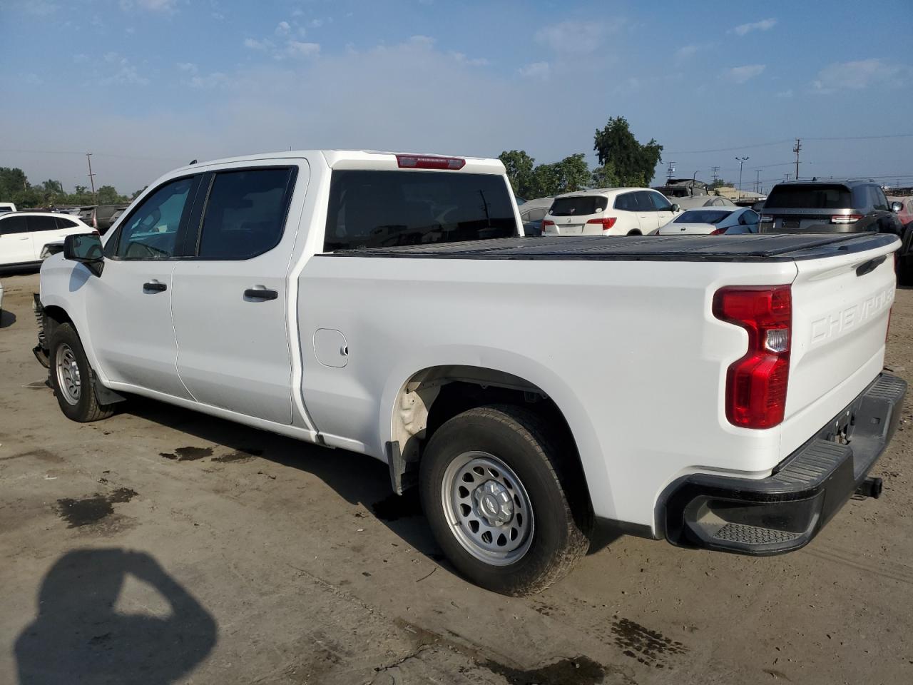 CHEVROLET SILVERADO 2023 white  gas 3GCPAAEDXPG325077 photo #3