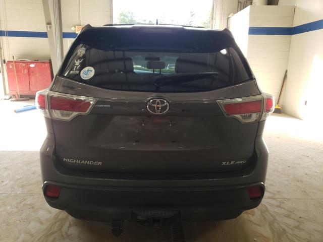 VIN 5TDJKRFH9ES007792 2014 Toyota Highlander, Xle no.6