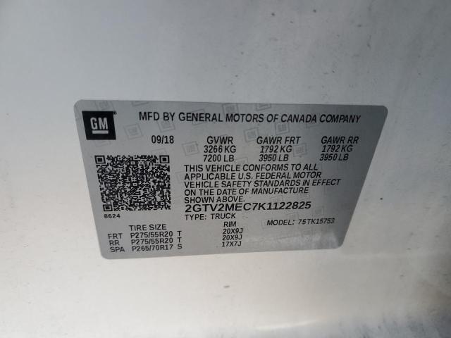 2019 GMC SIERRA LIM - 2GTV2MEC7K1122825