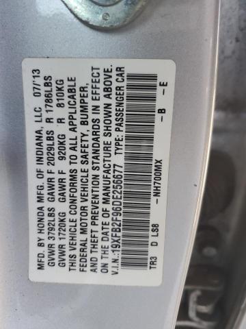 VIN 19XFB2F96DE256677 2013 Honda Civic, Exl no.12