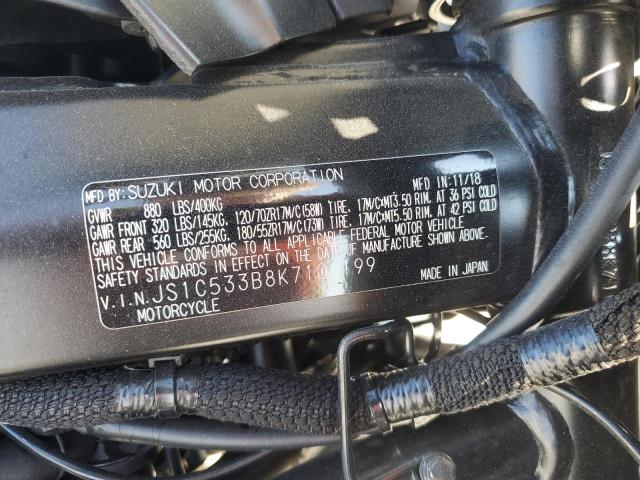 2019 SUZUKI GSX-S750 M - JS1C533B8K7100199