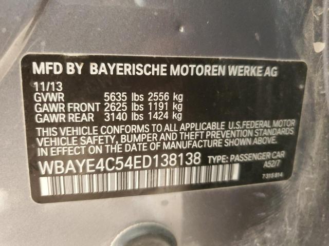 VIN WBAYE4C54ED138138 2014 BMW 7 SERIES no.12