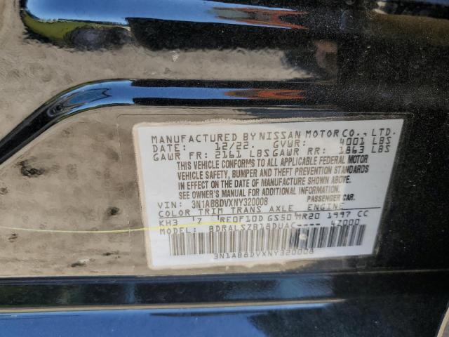 2022 NISSAN SENTRA SR - 3N1AB8DVXNY320008