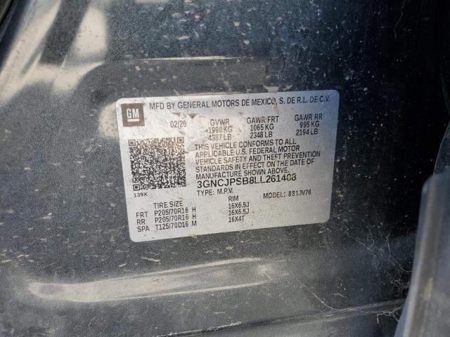 2020 CHEVROLET TRAX 1LT - 3GNCJPSB8LL261408