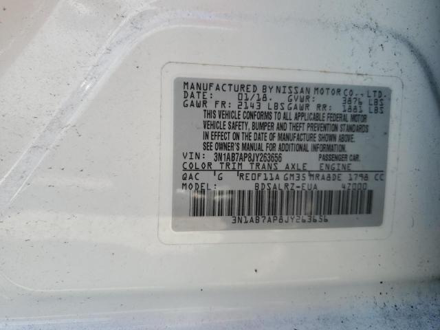 2018 NISSAN SENTRA S - 3N1AB7AP8JY263656