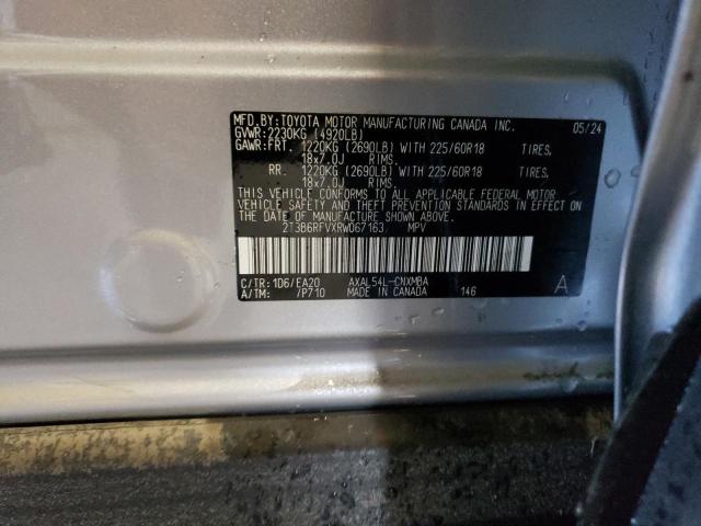 VIN 2T3B6RFVXRW067163 2024 TOYOTA RAV4 no.13