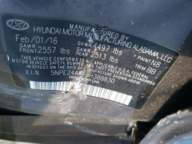 VIN 5NPE24AF6GH388830 2016 Hyundai Sonata, SE no.13