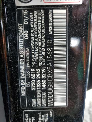 2015 MERCEDES-BENZ S 550 - WDDUG8CBXFA156810