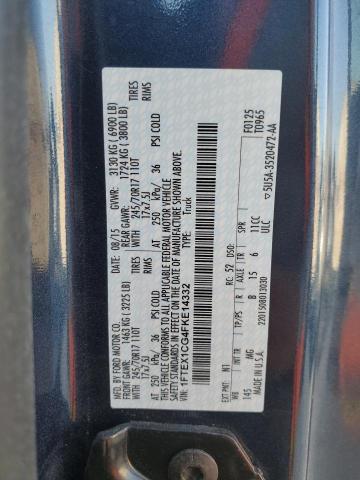 2015 FORD F150 SUPER - 1FTEX1CG4FKE14332