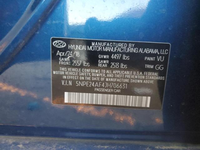 2018 HYUNDAI SONATA SE - 5NPE24AF4JH706631