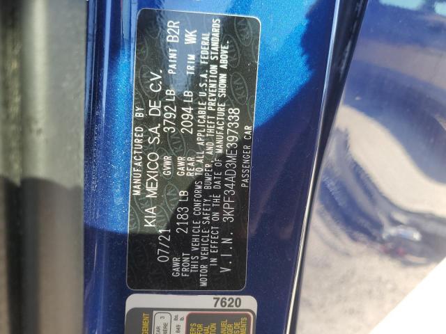 2021 KIA FORTE GT L - 3KPF34AD3ME397338