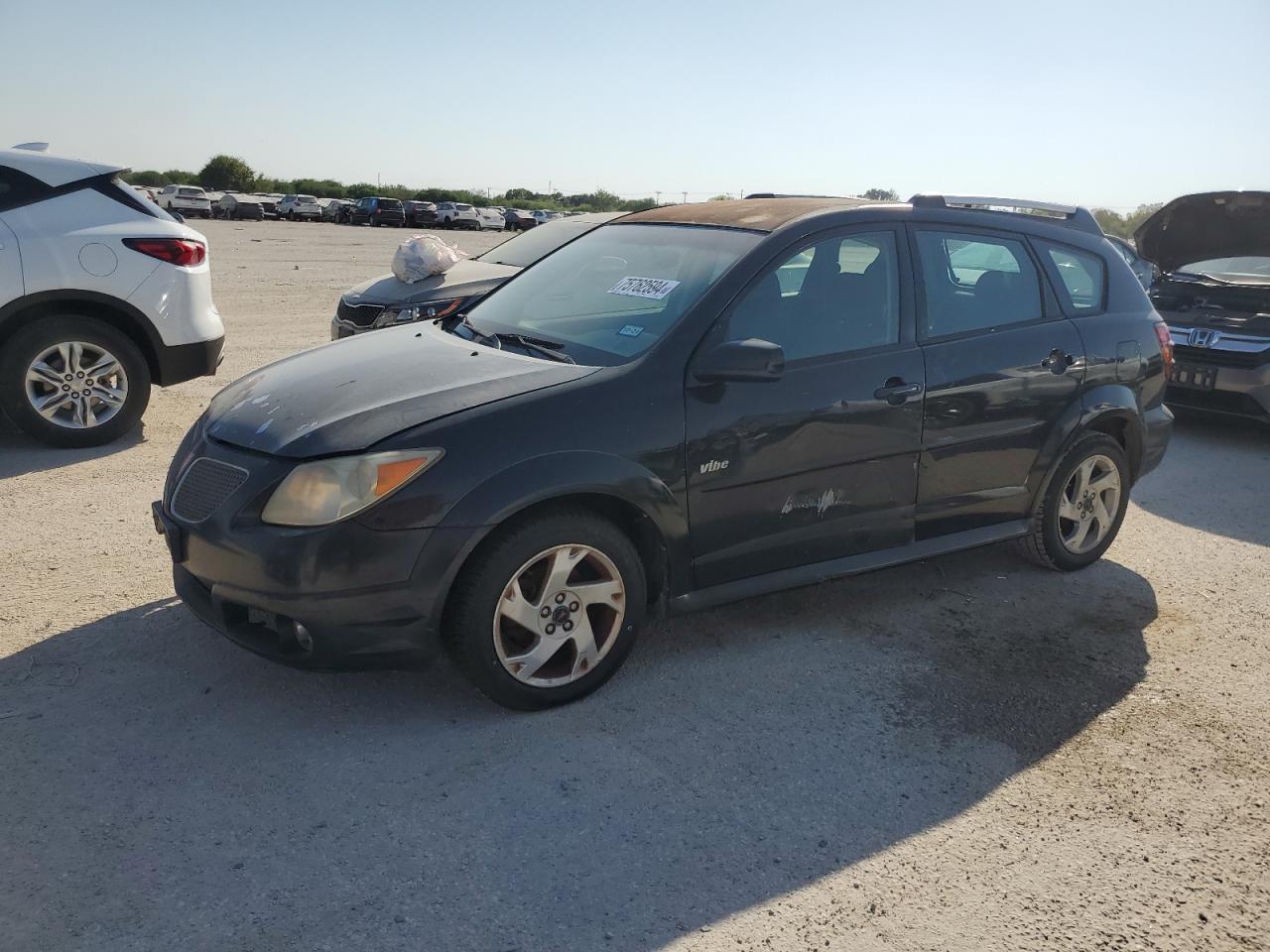 PONTIAC VIBE 2008 black  gas 5Y2SL65888Z406083 photo #1