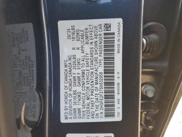 2025 HONDA CIVIC LX - 2HGFE2F27SH532958