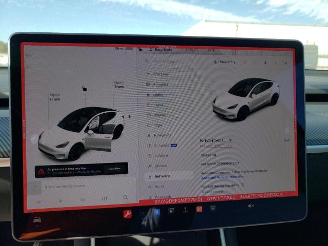 VIN 5YJYGDEF0MF079101 2021 TESLA MODEL Y no.9