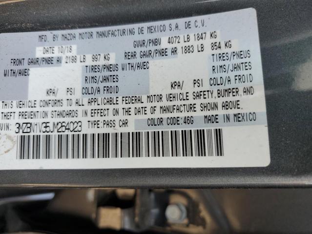 VIN 3MZBN1V35JM264023 2018 Mazda 3, Touring no.12