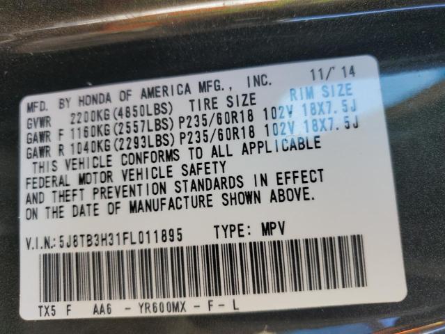 2015 ACURA RDX - 5J8TB3H31FL011895