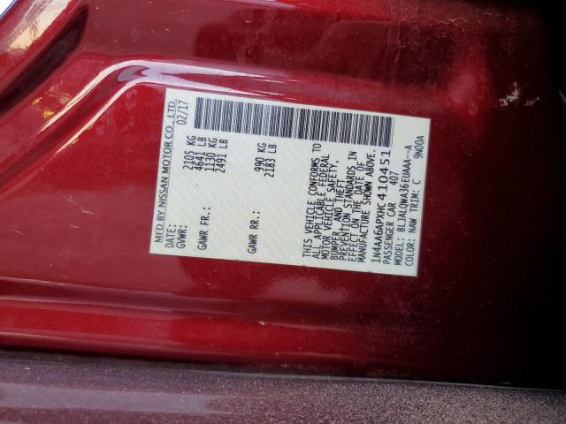 2017 NISSAN MAXIMA 3.5 - 1N4AA6APXHC410451