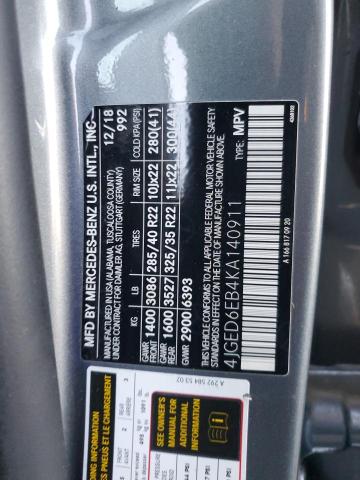 2019 MERCEDES-BENZ GLE COUPE - 4JGED6EB4KA140911